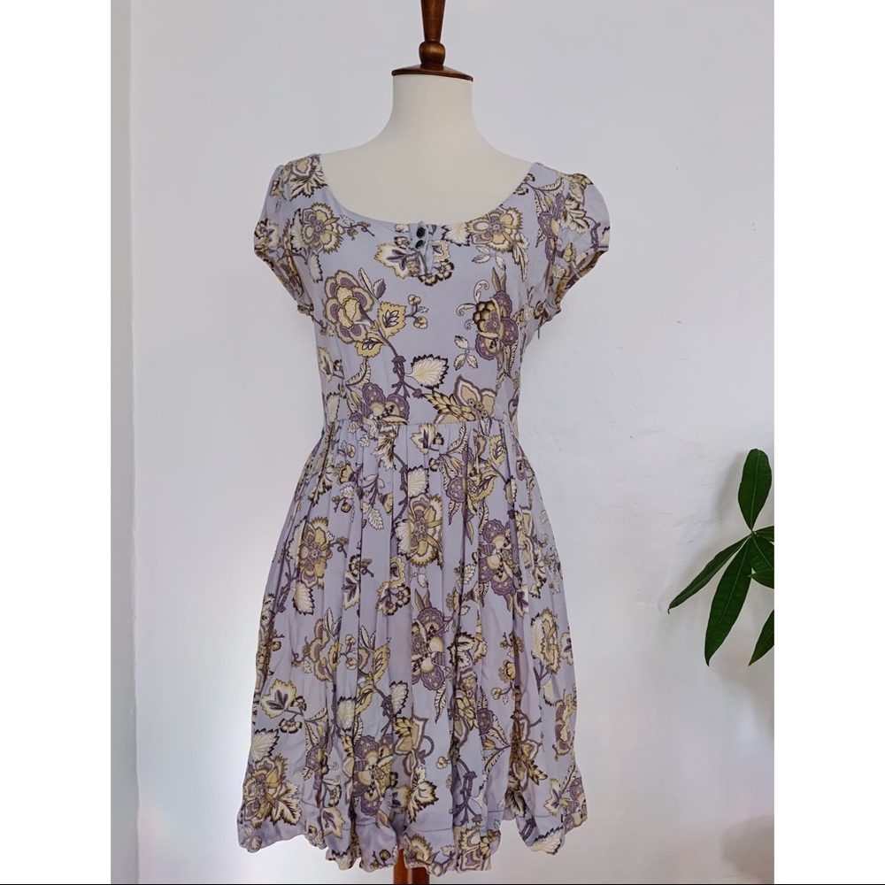 Blue Floral Summer Dress